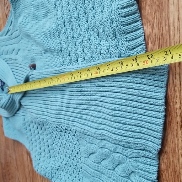 (L) Chaps Mint Green Cottagecore Knit Vest ❤ Cozy ❤ Perfect for Autumn ❤ - Picture 7 of 8